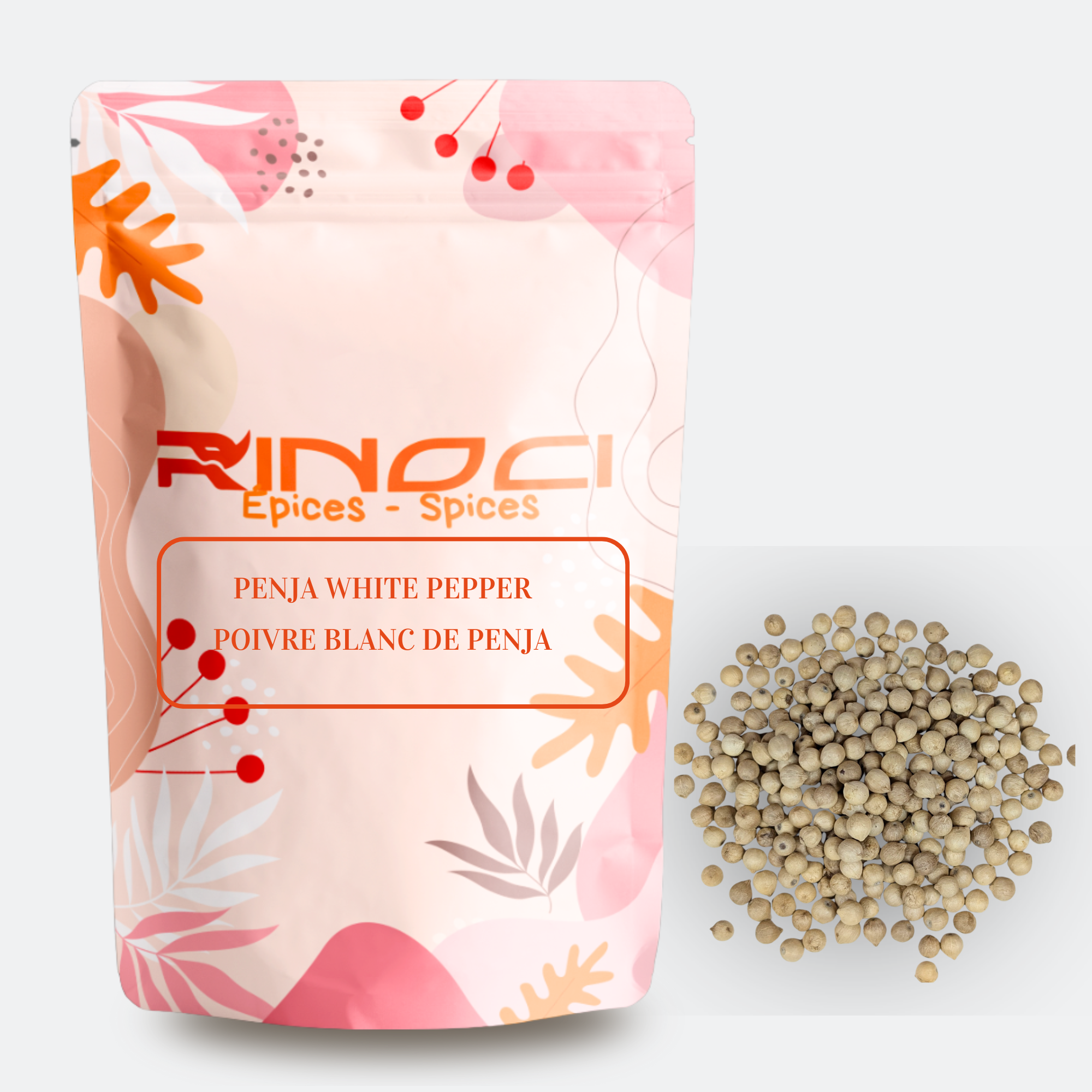 Penja White Peppercorns – IGP Certified Whole White Pepper from Cameroon – Gourmet Spice for Fish, Seafood, White Meats & Vegetables