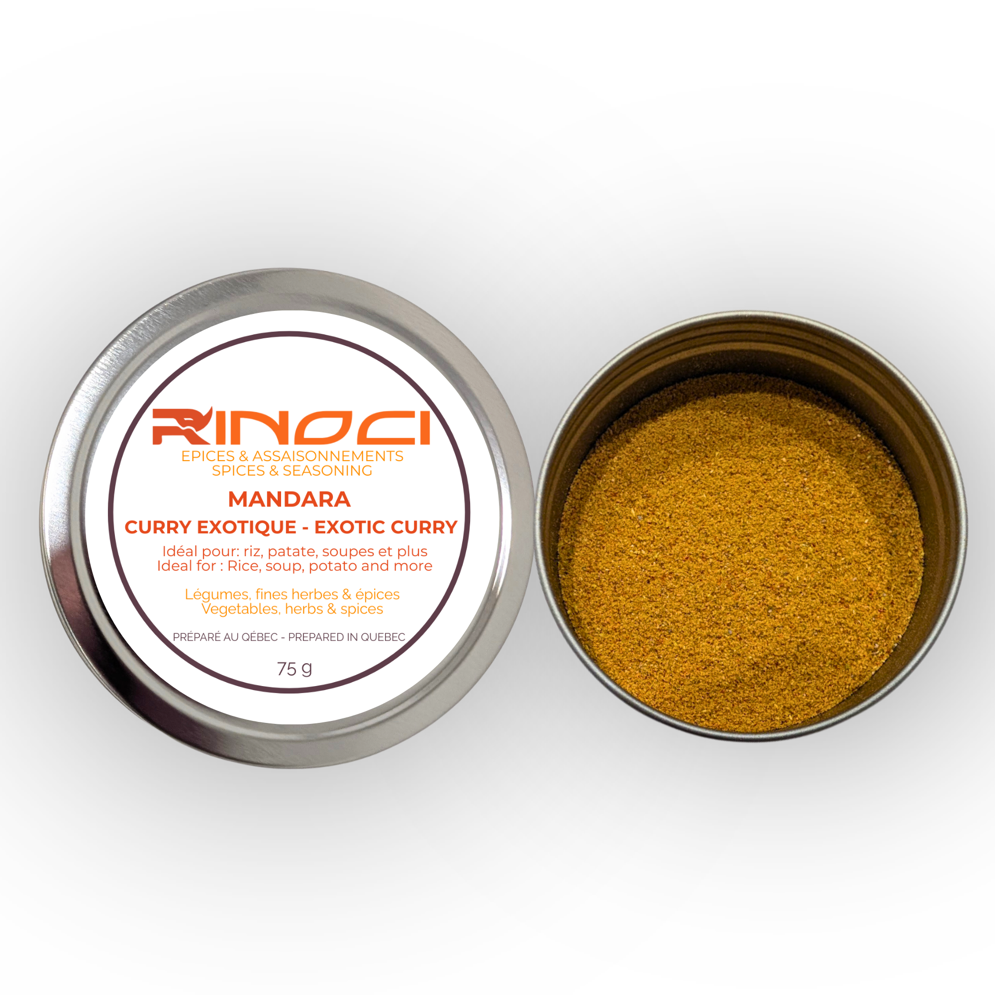 Mandara - Assaisonnement au curry - Légumes • Herbes • Épices africaines