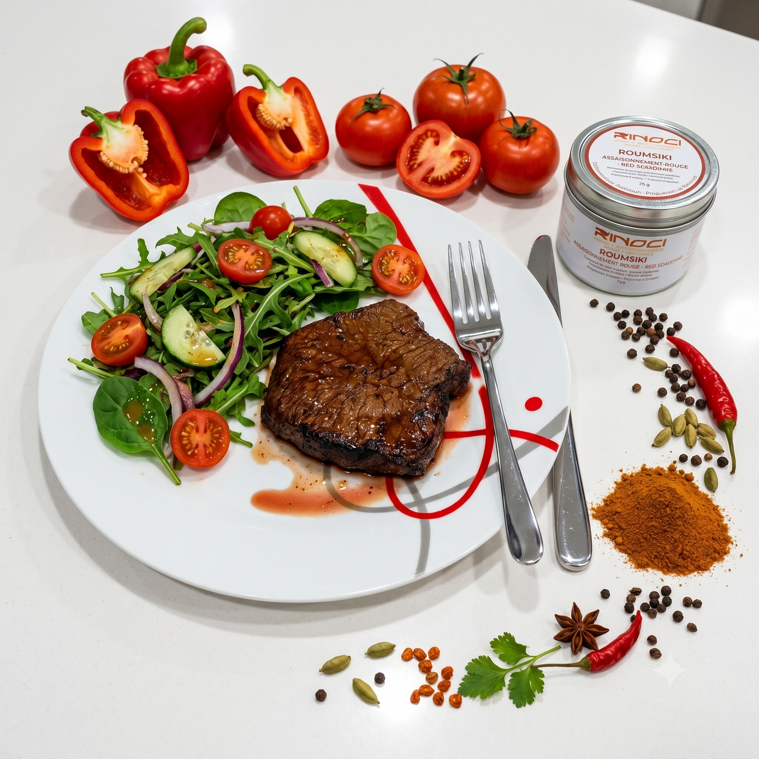 Rinoci Roumsiki Grilled Steak: BBQ, Air Fryer, or Oven Recipe