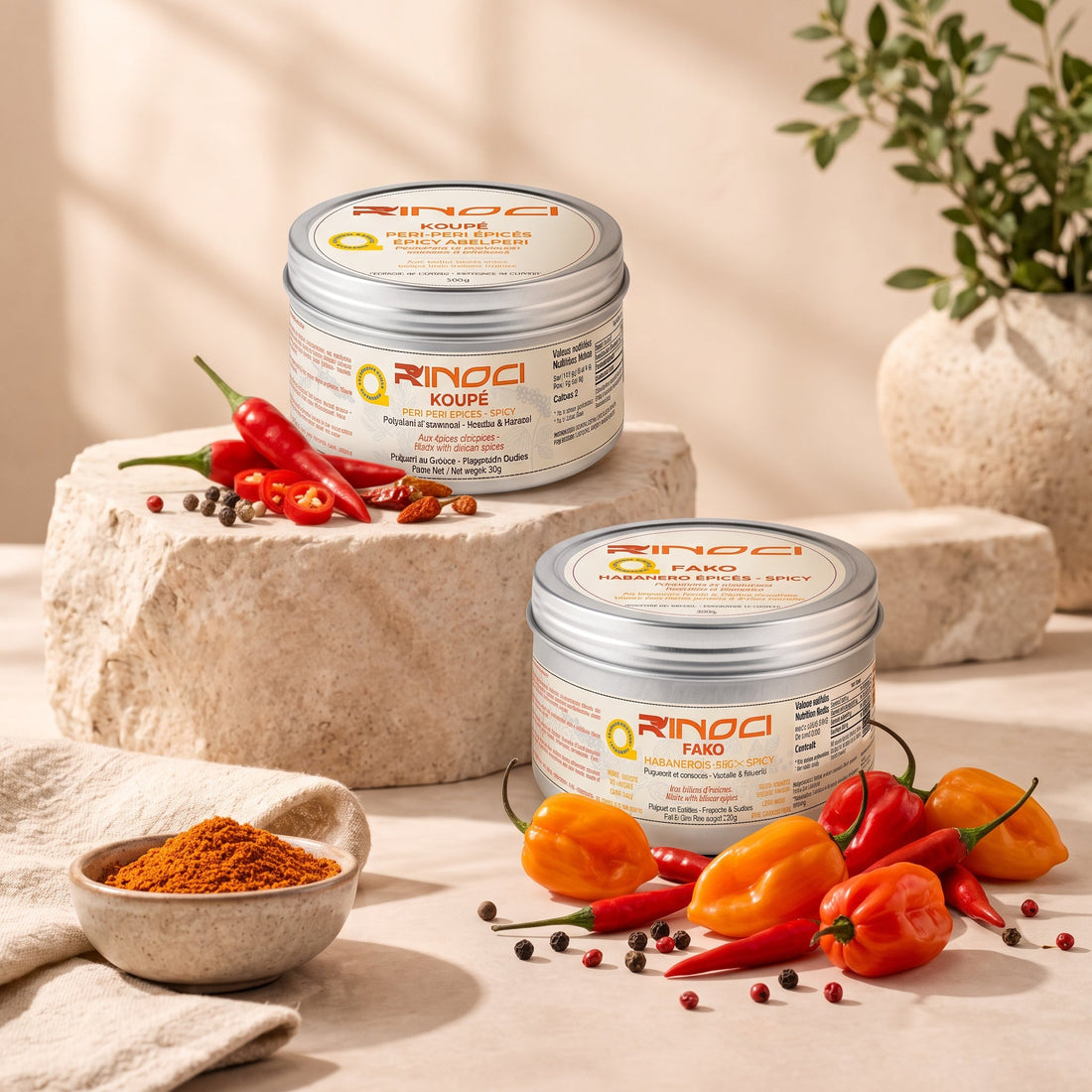 Fako Koupé Habanero et bird'eyes pepper spicy