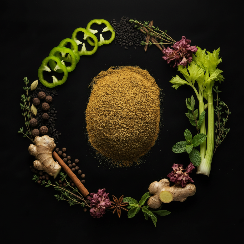 seasoning mandara vegetable spicy